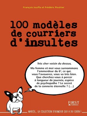cover image of 100 modèles de courriers d'insultes